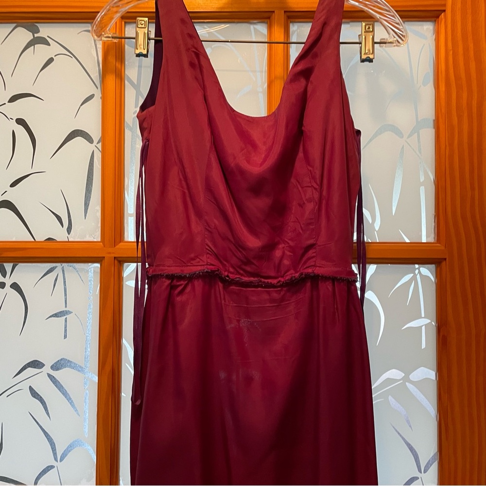 Vintage Purple Lined Crepe Formal Maxi Dress - Picture 13 of 14